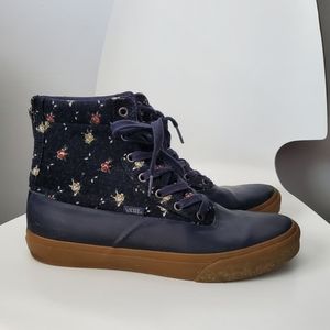 Vans hi top floral sneakers